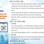 Tuyển dụng Trưởng nhóm chứng từ XNK - HCM Bình Dương - Đồng Nai